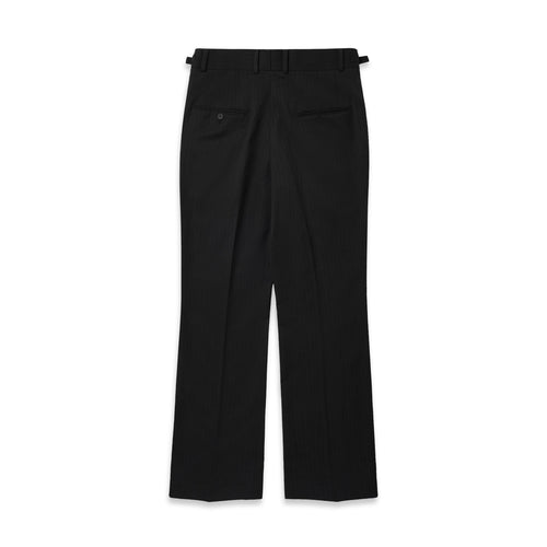 CLASSIC STRIPED BLACK TAILORED PANTS