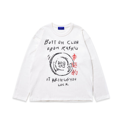 BUTT ON White Long Sleeve 