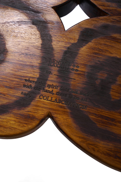 4-hole puncher wooden table
