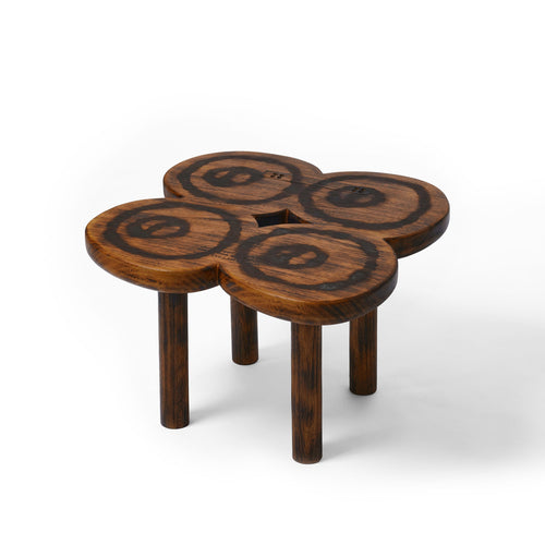 4-hole puncher wooden table
