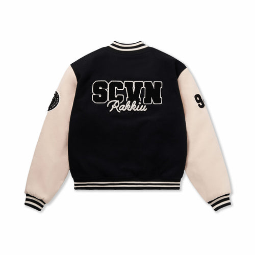 RK//SCVN Varsity Jacket Black
