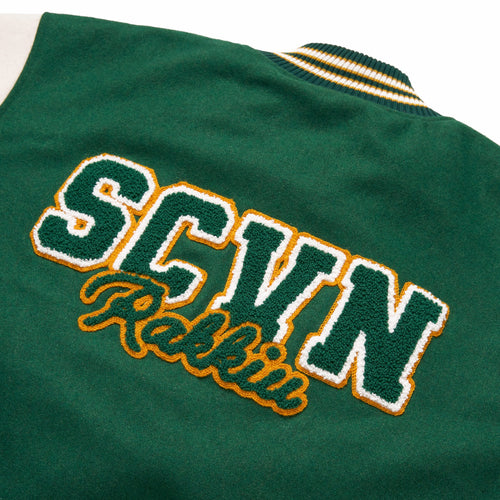 RK//SCVN Varsity Jacket Green