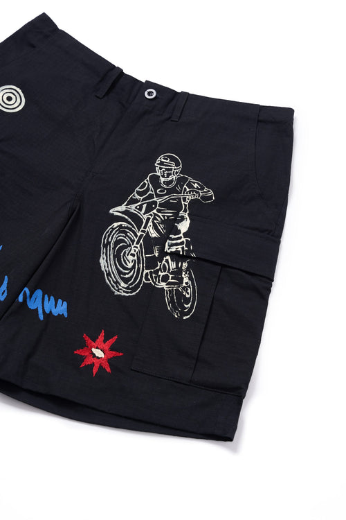 NAS PET Black Cargo Short
