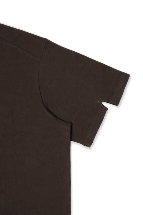 FLAGSTAFF oversized brown polo shirt