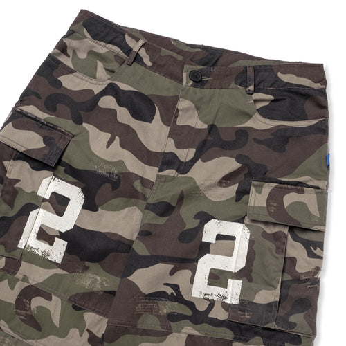 BUTTON Cargo Camo Pants