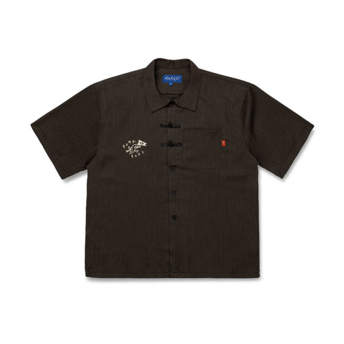 3SKULLS Brown short sleeve shirt