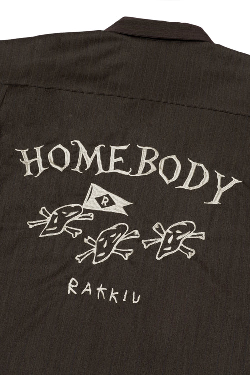3SKULLS Brown short sleeve shirt