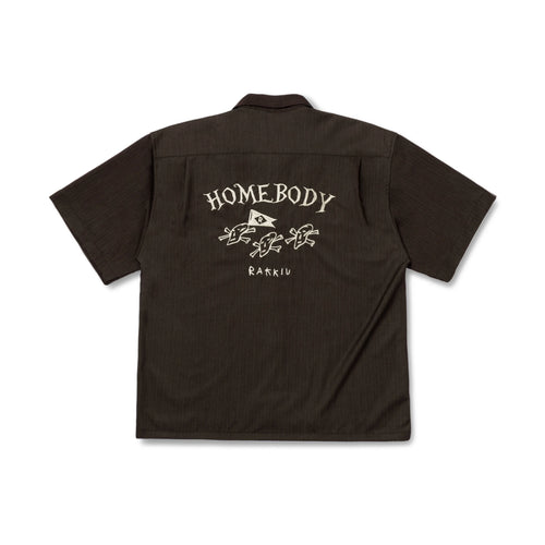 3SKULLS Brown short sleeve shirt