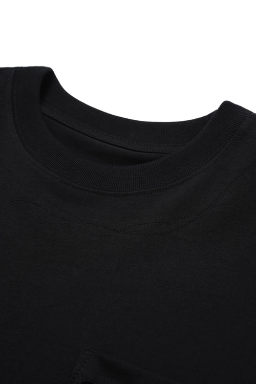 No Pocket Black T-Shirt